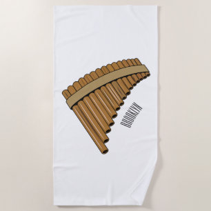 Serviette De Plage Illustration Pan flûte / panpipes