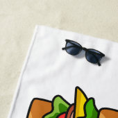 Serviette De Plage Illustration Sandwich (En situation)