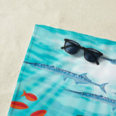 Serviette De Plage Illustration tropicale hawaïenne de poissons de (En situation)