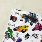 Serviette De Plage Illustrations de moto cool Motif\ (En situation)
