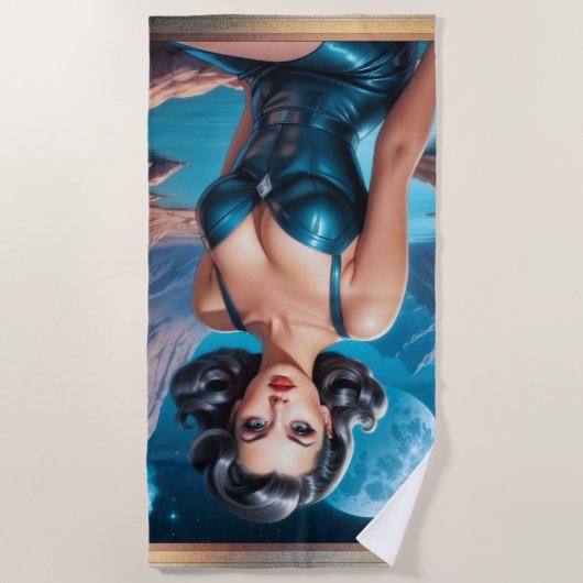 Serviette De Plage I'm On Vacation AI Concept Art de Xzendor7 (Devant)