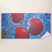 Serviette De Plage Imagen de mi obra Cerezas (Devant)