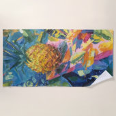 Serviette De Plage Imagen de mi obra Piña (Devant)