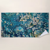 Serviette De Plage Imaginaire Abstrait sous-marin (Devant)