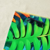 Serviette De Plage Imaginaire de Neon Rainforest (En situation)