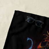 Serviette De Plage Imaginaire d'épée du Dragon rouge (En situation)