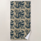 Serviette De Plage Imaginaire Dragons antiques (Devant)