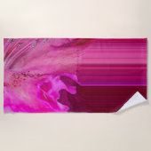 Serviette De Plage Imaginaire Fuchsia - abstrait (Devant)