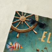 SERVIETTE DE PLAGE IMAGINAIRE HORSE À STEAMPUNK WHIMSICAL (En situation)