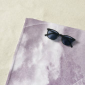 Serviette De Plage Imaginaire rose Cheval Volant Voiture Papillon Fée (En situation)