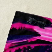 Serviette De Plage Imaginaire rose lune (En situation)