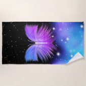 Serviette De Plage Imaginaire spatial Papillon cosmique (Devant)
