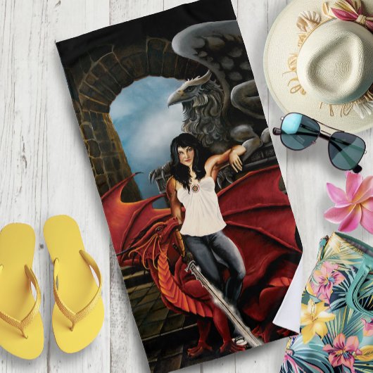 Serviette De Plage Imaginaire urbain de Red Dragon