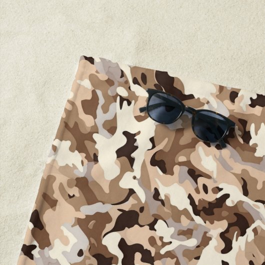 Serviette de plage—Impression Camo (En situation)