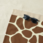 Serviette De Plage Impression de girafe (En situation)