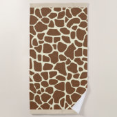Serviette De Plage Impression de girafe (Devant)