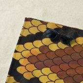 Serviette De Plage Impression de serpent Gold (En situation)