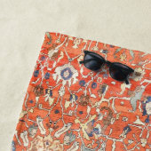 Serviette De Plage Impression de tapis de soie persan (En situation)