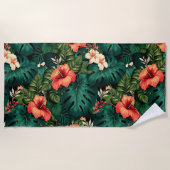 Serviette De Plage Impression hawaïenne (Devant)