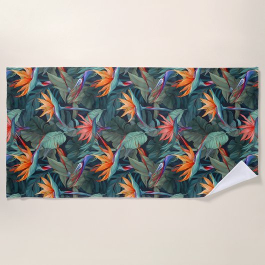 Serviette De Plage Impression hawaïenne (Devant)