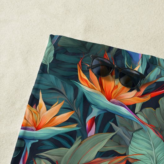 Serviette De Plage Impression hawaïenne (En situation)