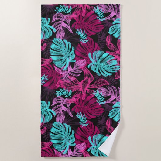 Serviette De Plage Impression hawaïenne (Devant)