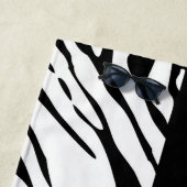 Serviette De Plage Impression Zebra (En situation)