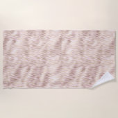 Serviette De Plage Impression Zebra Gold (Devant)
