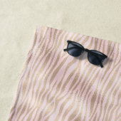 Serviette De Plage Impression Zebra Gold (En situation)