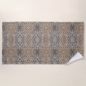 Serviette De Plage Imprimé animalier de fourrure de léopard guépard é (Devant)