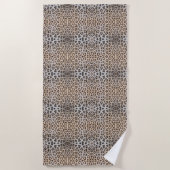 Serviette De Plage Imprimé animalier de fourrure de léopard guépard é (Devant)