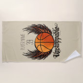 Serviette De Plage Inarrêtable (basket-ball) (Devant)