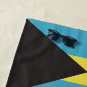 Serviette De Plage Indicateur Bahamas du nom personnalisé (En situation)