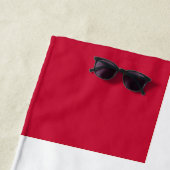 Serviette De Plage Indicateur Danemark du texte personnalisé (En situation)