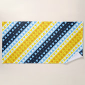 Serviette De Plage Indicateur de la fierté AroAce Super géométrique B (Devant)
