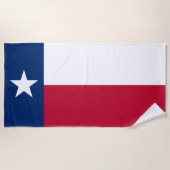 Serviette De Plage Indicateur d'état du Texas (Devant)