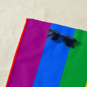 Serviette De Plage Indicateur Gay pride traditionnel (En situation)