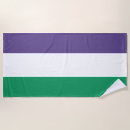 Serviette De Plage Indicateur Suffragette (Devant)
