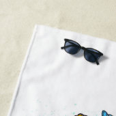 Serviette De Plage Infinité de papillons monarques (En situation)