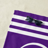 Serviette De Plage Infinity Personalized Family Name and Est. Date (En situation)