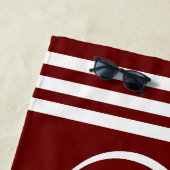 Serviette De Plage Infinity Personalized Family Name and Est. Date (En situation)