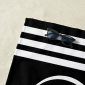 Serviette De Plage Infinity Personalized Family Name and Est. Date (En situation)
