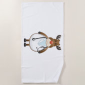 Serviette De Plage Infirmière de rennes Médicale avec stéthoscope (Devant)