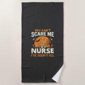 Serviette De Plage Infirmière d'Halloween Fais-moi peur (Devant)