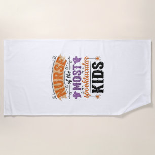 Serviette De Plage Infirmière d'Halloween Spooktacular Enfants Design