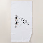 Serviette De Plage Infirmière Ghost mignonne Halloween Design T-shirt (Devant)
