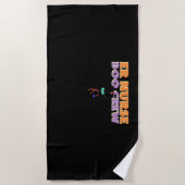 Serviette De Plage infirmière infirmière Boo Crew Urgence infirmière (Devant)