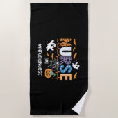 Serviette De Plage Infirmière Infusion Infirmière Stethoscope Hallowe (Devant)