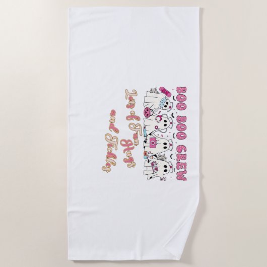 Serviette De Plage Infirmière Paediactric Amusement Halloween Design (Devant)