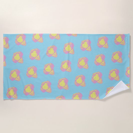 Serviette De Plage informatique | Motif principal Pennywise Pastel (Devant)